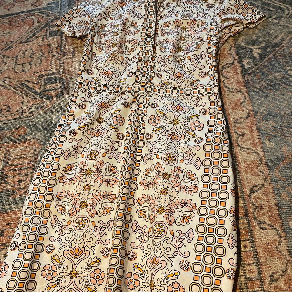 Tory Burch garden port nicks garden shirt dress